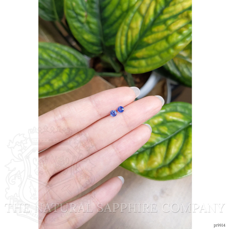 0.56 Ct.Tw. Blue Sapphire Pair from Ceylon (Sri Lanka)