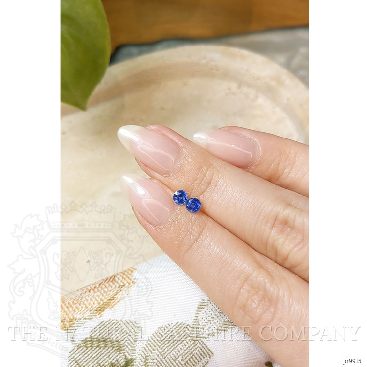 0.58 Ct.Tw. Blue Sapphire Pair from Ceylon (Sri Lanka)