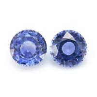 0.60&nbsp;Ct.Tw.Total Carat Weight Blue Sapphire Pair from Ceylon (Sri Lanka) Video