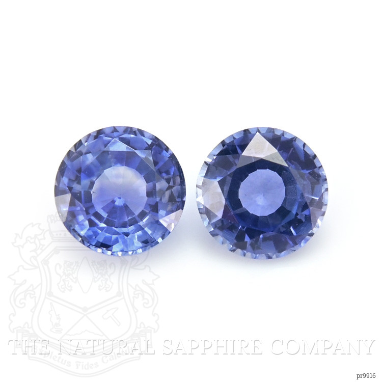 0.60 Ct.Tw. Blue Sapphire Pair from Ceylon (Sri Lanka)