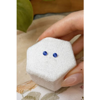 0.60&nbsp;Ct.Tw.Total Carat Weight Blue Sapphire Pair from Ceylon (Sri Lanka) Life Style