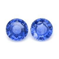 0.60&nbsp;Ct.Tw.Total Carat Weight Blue Sapphire Pair from Ceylon (Sri Lanka) Video