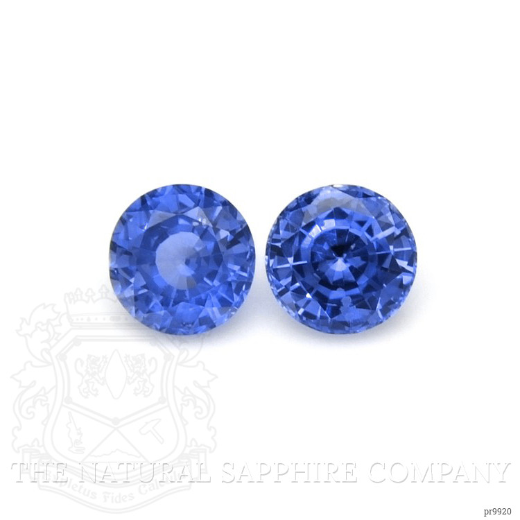 0.78 Ct.Tw. Blue Sapphire Pair from Ceylon (Sri Lanka)
