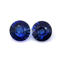 1.15&nbsp;Ct.Tw.Total Carat Weight Blue Sapphire Pair from Ceylon (Sri Lanka) Video