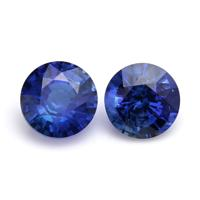 1.29&nbsp;Ct.Tw.Total Carat Weight Blue Sapphire Pair from Ceylon (Sri Lanka) Video