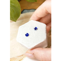 1.29&nbsp;Ct.Tw.Total Carat Weight Blue Sapphire Pair from Ceylon (Sri Lanka) Life Style