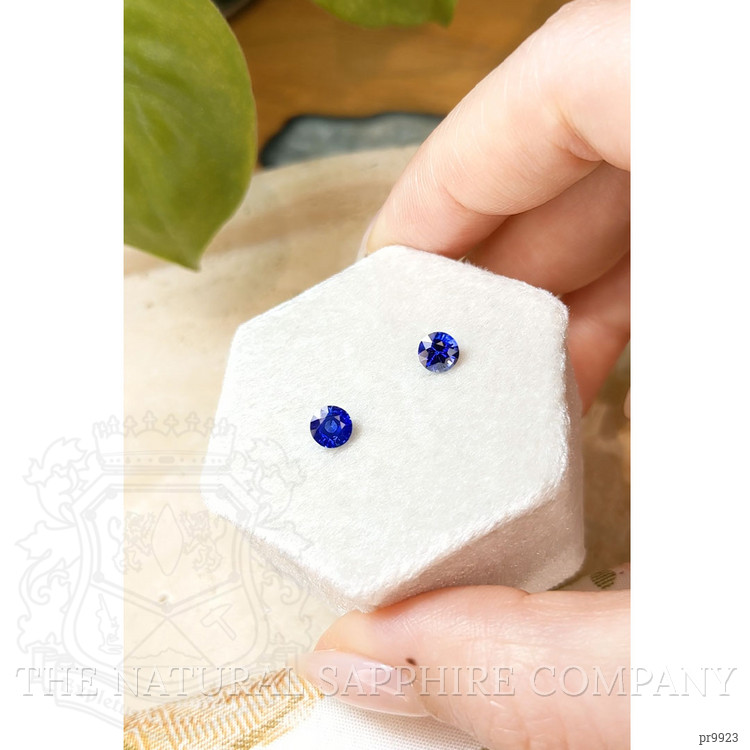 1.29 Ct.Tw. Blue Sapphire Pair from Ceylon (Sri Lanka)
