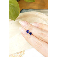 1.29&nbsp;Ct.Tw.Total Carat Weight Blue Sapphire Pair from Ceylon (Sri Lanka) Life Style