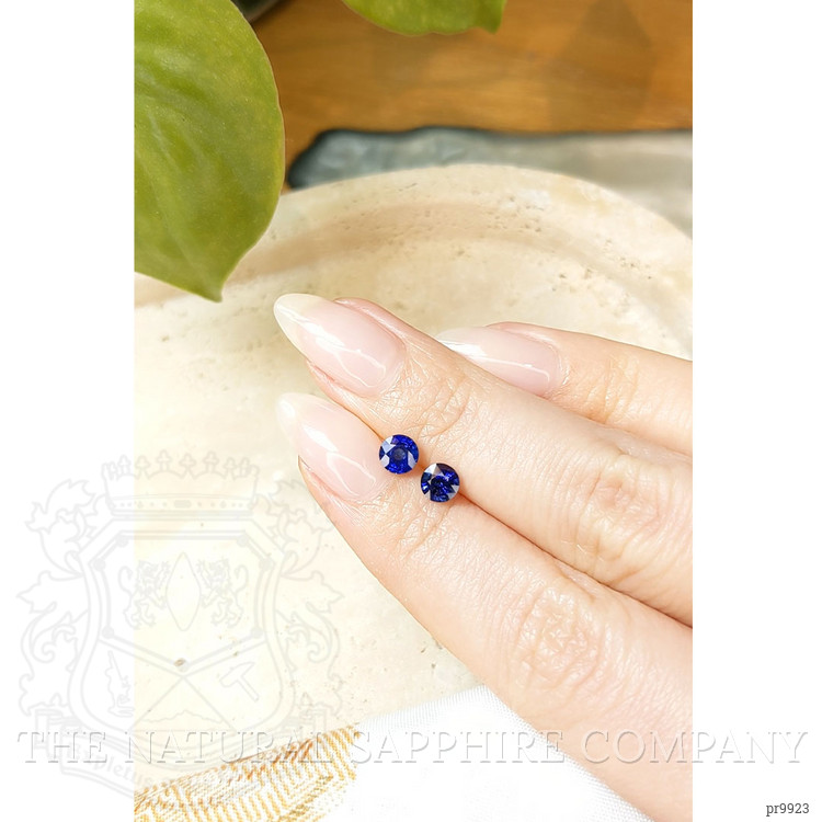 1.29 Ct.Tw. Blue Sapphire Pair from Ceylon (Sri Lanka)