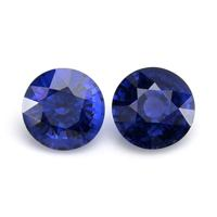 1.30&nbsp;Ct.Tw.Total Carat Weight Blue Sapphire Pair from Ceylon (Sri Lanka) Video