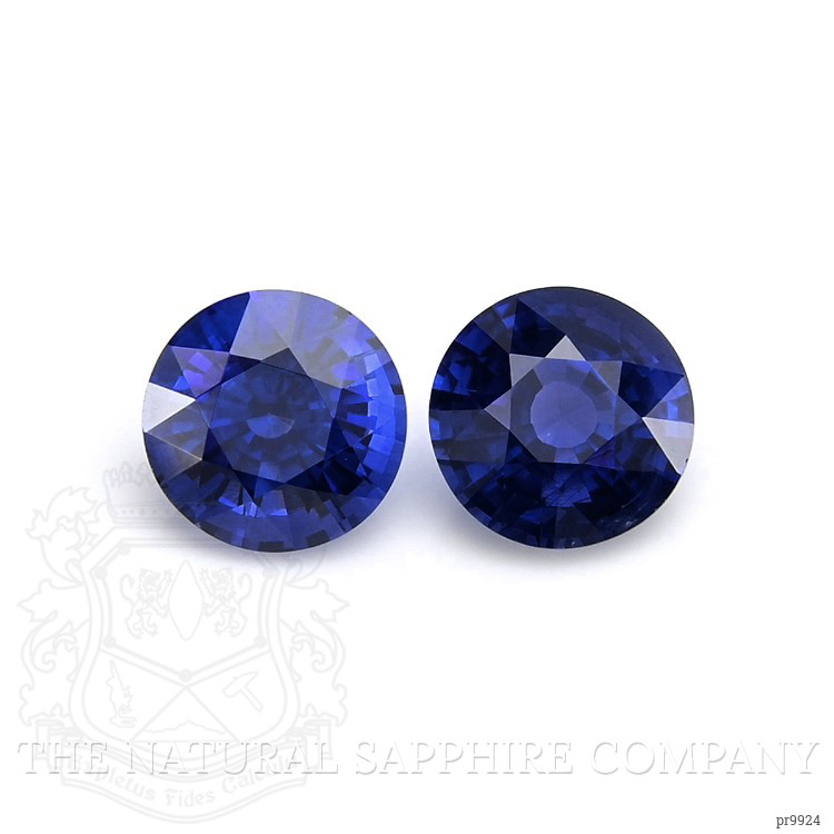 1.30 Ct.Tw. Blue Sapphire Pair from Ceylon (Sri Lanka)
