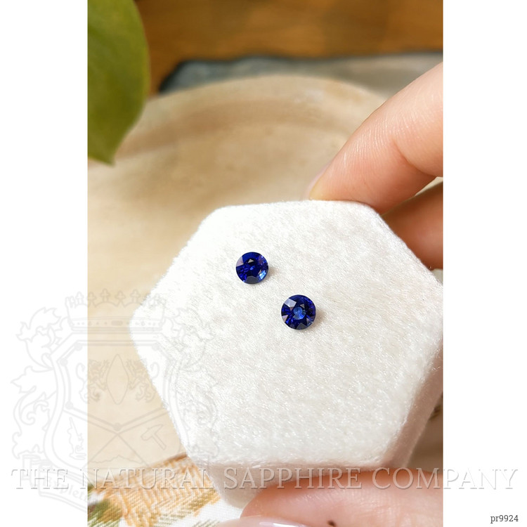 1.30 Ct.Tw. Blue Sapphire Pair from Ceylon (Sri Lanka)