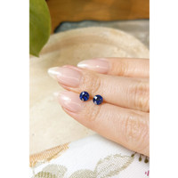 1.30&nbsp;Ct.Tw.Total Carat Weight Blue Sapphire Pair from Ceylon (Sri Lanka) Life Style