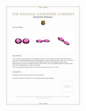 5.71 Ct.Tw.Total Carat Weight Rhodolite Garnet Pair from Ceylon (Sri Lanka) Appraisal