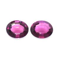 5.71&nbsp;Ct.Tw.Total Carat Weight Rhodolite Garnet Pair from Ceylon (Sri Lanka) Video