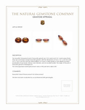 4.75 Ct.Tw.Total Carat Weight Orange Hessonite Garnet Pair from Madagascar Appraisal