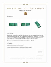 30.03 Ct.Tw.Total Carat Weight Malachite Pair from Russia Appraisal