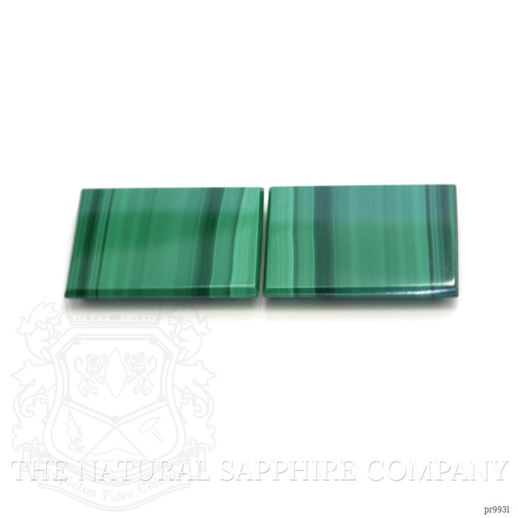 30.03 Ct.Tw. Malachite Pair from Russia