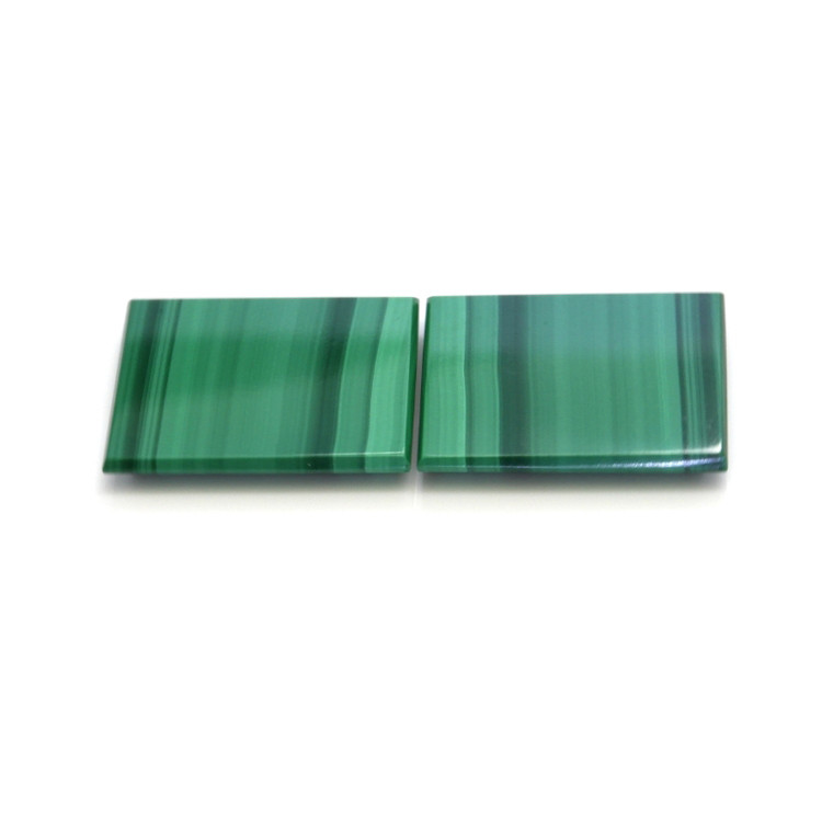30.03 Ct.Tw. Malachite Pair from Russia