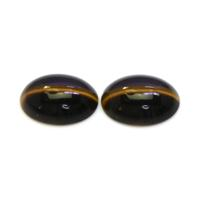 20.67 Ct.Tw.Total Carat Weight Cabochon Tiger's Eye Pair from South Africa Video