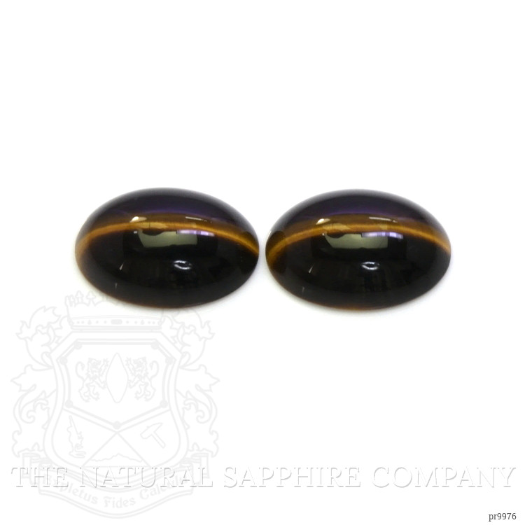 20.67 Ct.Tw. Cabochon Tiger's Eye Pair from South Africa