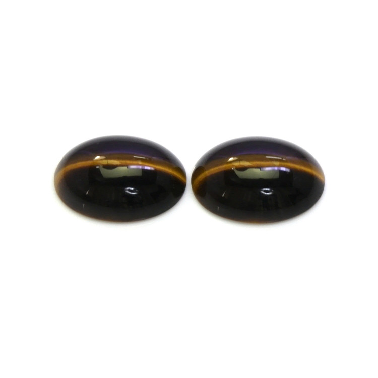 20.67 Ct.Tw. Cabochon Tiger's Eye Pair from South Africa