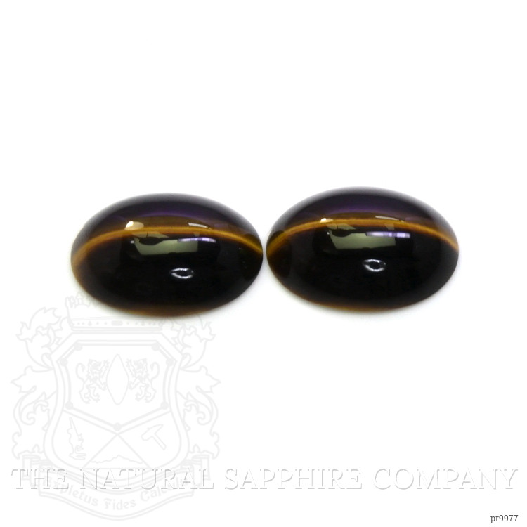 19.24 Ct.Tw. Cabochon Tiger's Eye Pair from South Africa