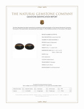 21.34 Ct.Tw.Total Carat Weight Cabochon Tiger's Eye Pair from South Africa Scan Report