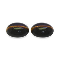 21.34 Ct.Tw.Total Carat Weight Tiger's Eye Pair from South Africa Video