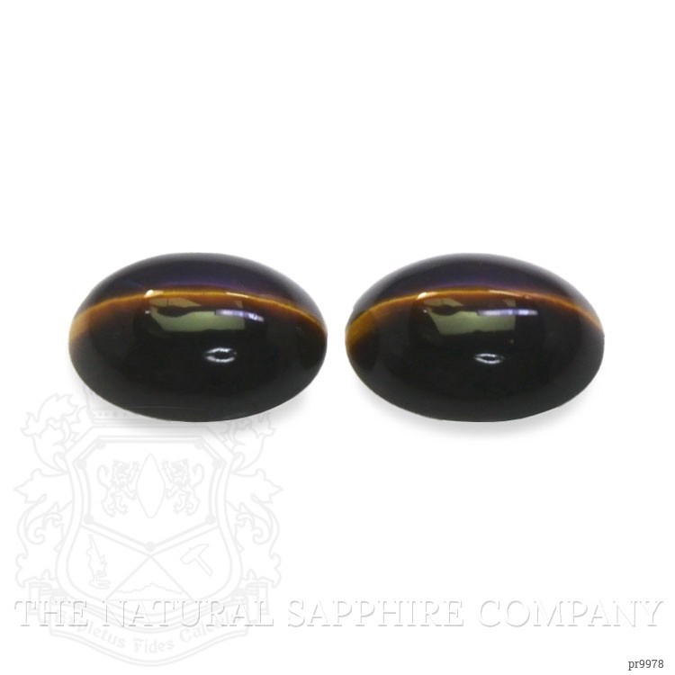 21.34 Ct.Tw. Cabochon Tiger's Eye Pair from South Africa