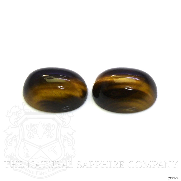 31.22 Ct.Tw. Cabochon Tiger's Eye Pair from South Africa