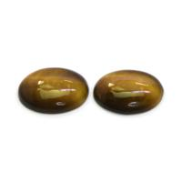 15.20 Ct.Tw.Total Carat Weight Cabochon Tiger's Eye Pair from South Africa Video