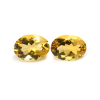 9.82 Ct.Tw.Total Carat Weight Citrine Pair from Brazil Video