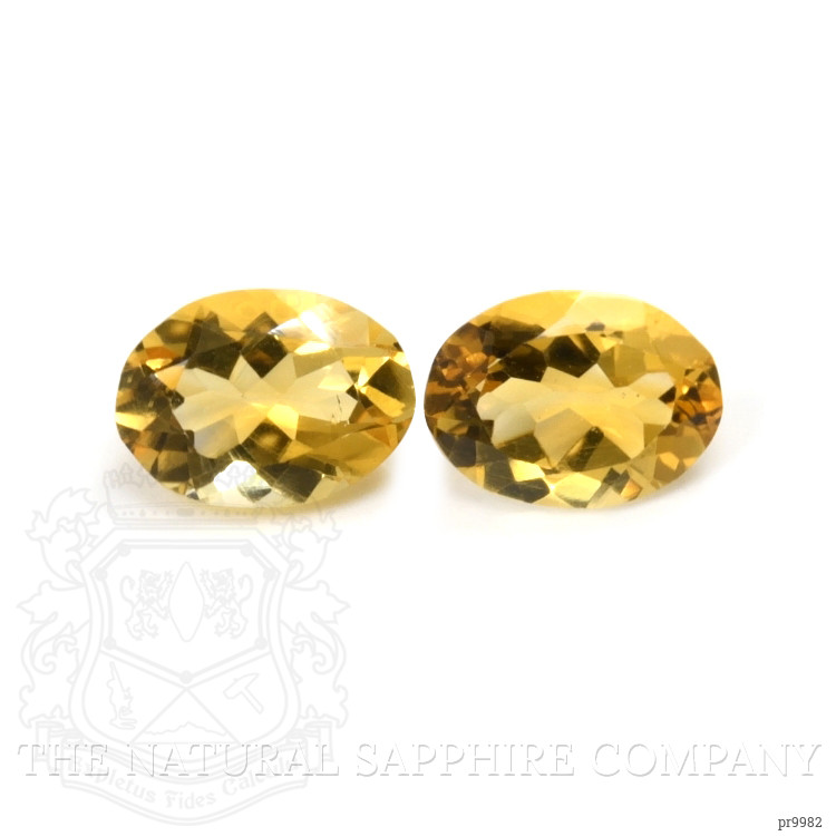 9.82 Ct.Tw. Citrine Pair from Brazil