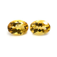 10.70 Ct.Tw.Total Carat Weight Citrine Pair from Brazil Video
