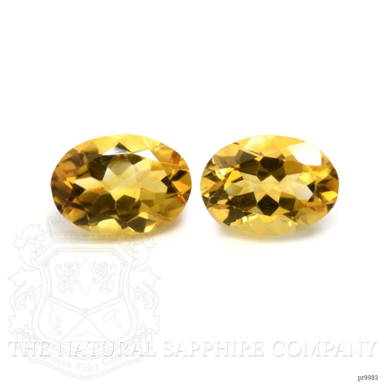 10.70 Ct.Tw. Citrine Pair from Brazil