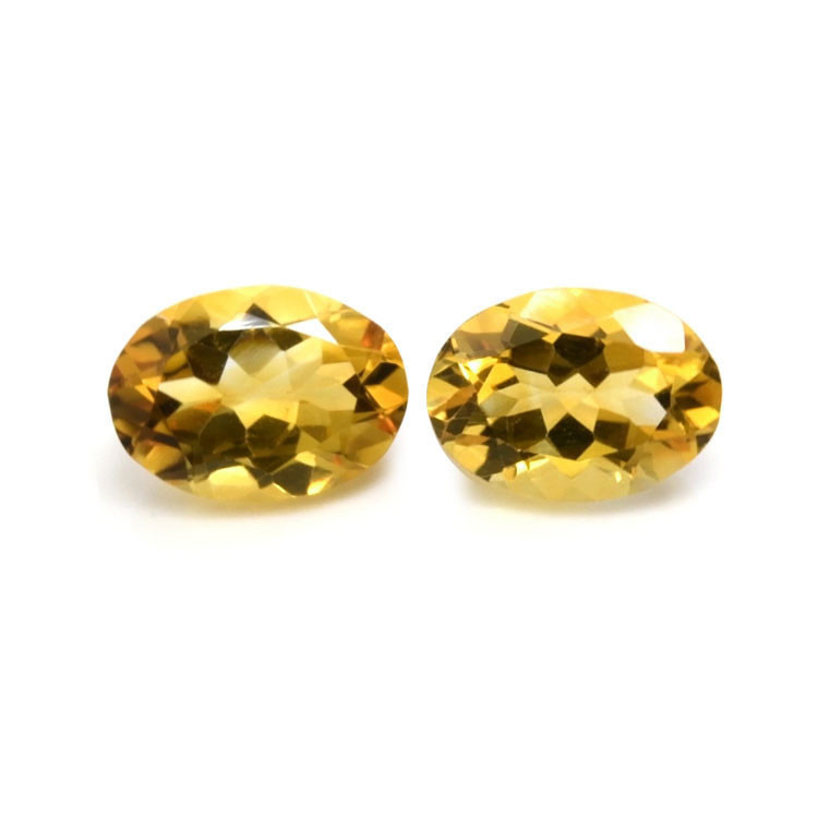 10.70 Ct.Tw. Citrine Pair from Brazil