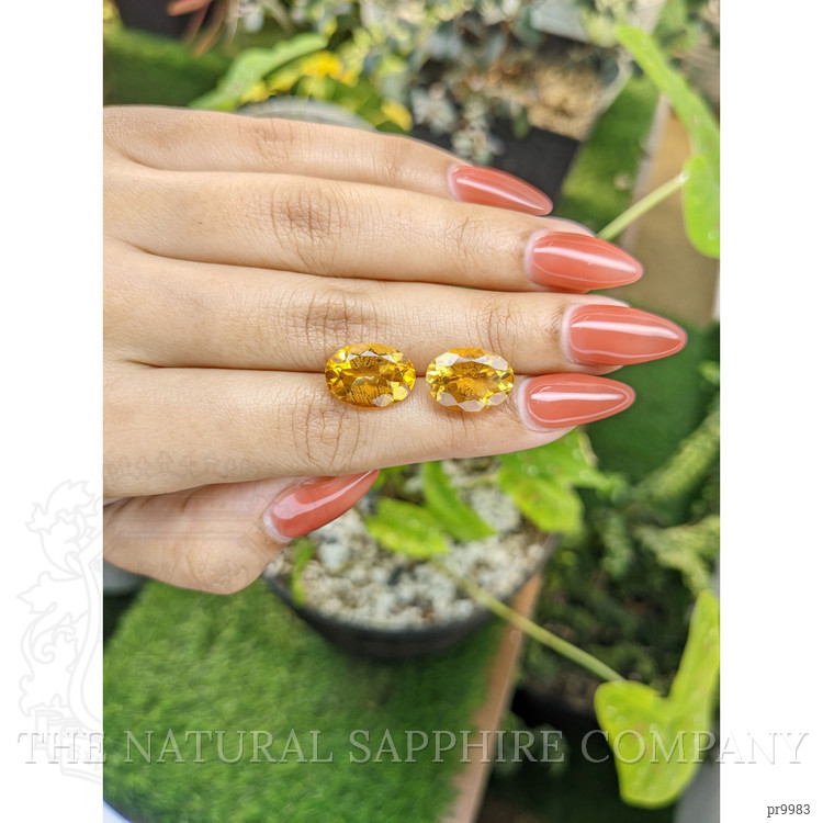 10.70 Ct.Tw. Citrine Pair from Brazil