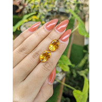 10.70 Ct.Tw.Total Carat Weight Citrine Pair from Brazil Life Style