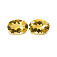 9.47 Ct.Tw.Total Carat Weight Citrine Pair from Brazil Video