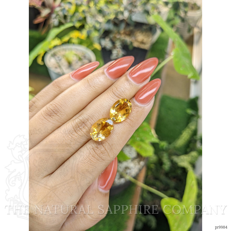 9.47 Ct.Tw. Citrine Pair from Brazil