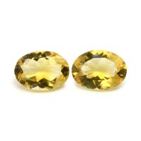9.01 Ct.Tw.Total Carat Weight Citrine Pair from Brazil Video