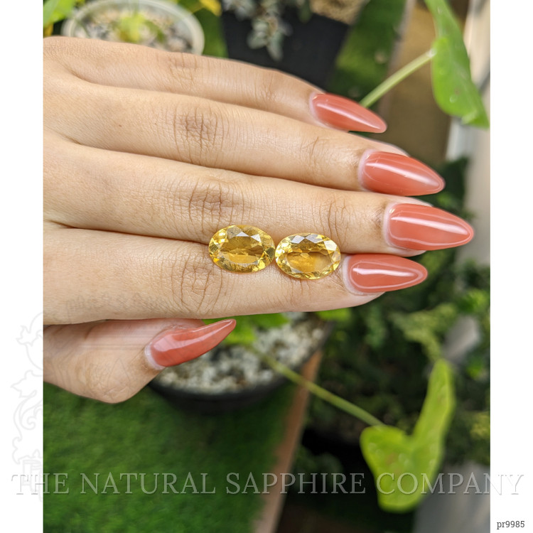 9.01 Ct.Tw. Citrine Pair from Brazil