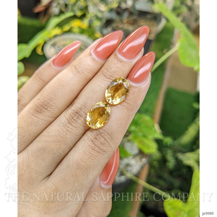 9.01 Ct.Tw. Citrine Pair from Brazil