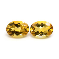 10.09 Ct.Tw.Total Carat Weight Citrine Pair from Brazil Video