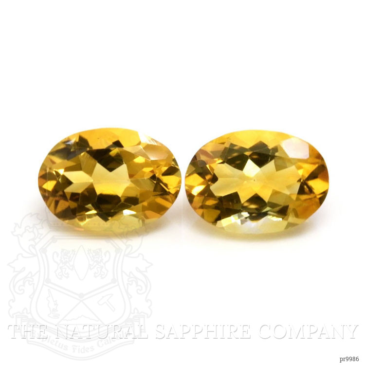10.09 Ct.Tw. Citrine Pair from Brazil