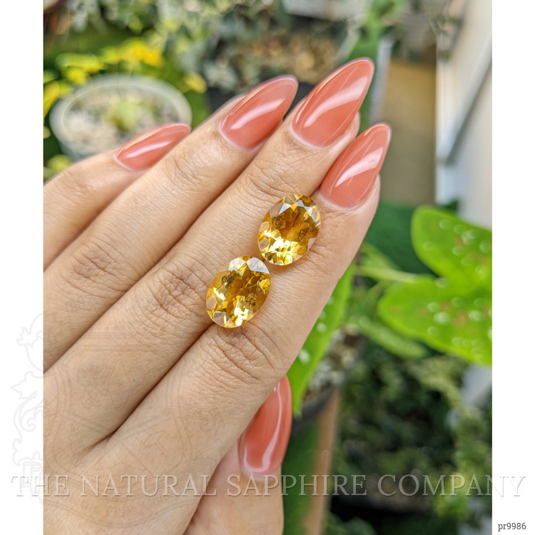 10.09 Ct.Tw. Citrine Pair from Brazil