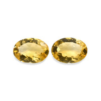 9.14 Ct.Tw.Total Carat Weight Citrine Pair from Brazil Video