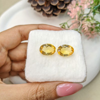 9.14 Ct.Tw.Total Carat Weight Citrine Pair from Brazil Life Style