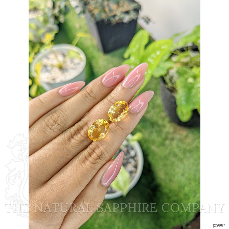 9.14 Ct.Tw. Citrine Pair from Brazil